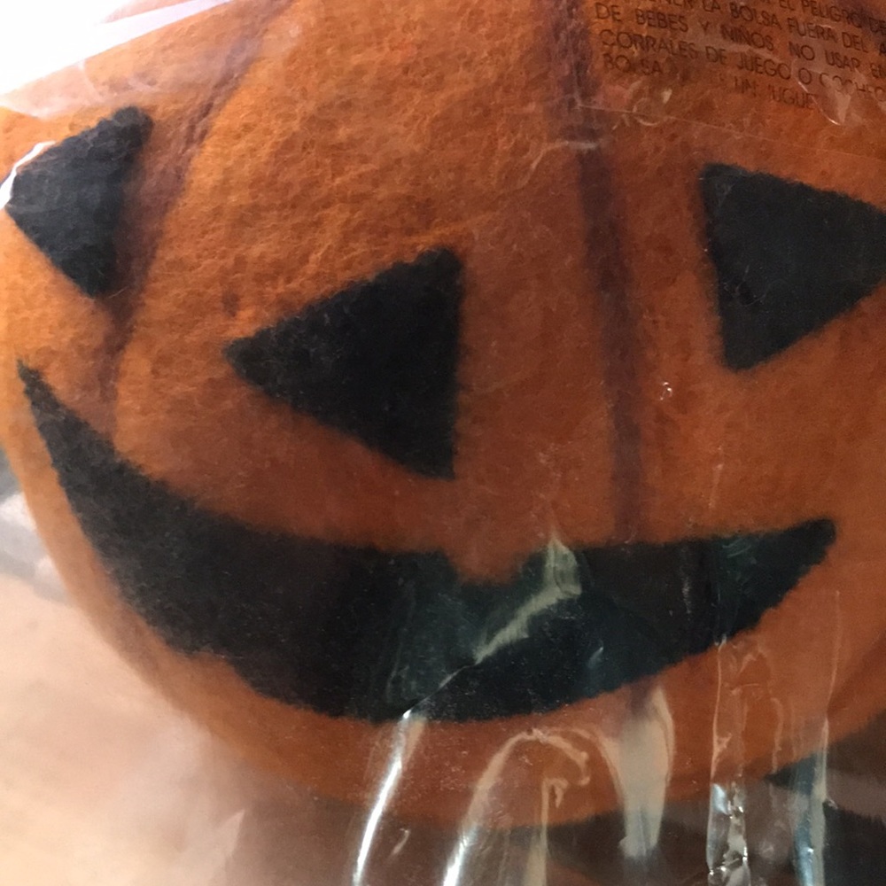Pottery Barn kids Exclusive Handmade Orange Jack-O'-Lantern Wool Felt Pumpkin - Picture 10 of 16